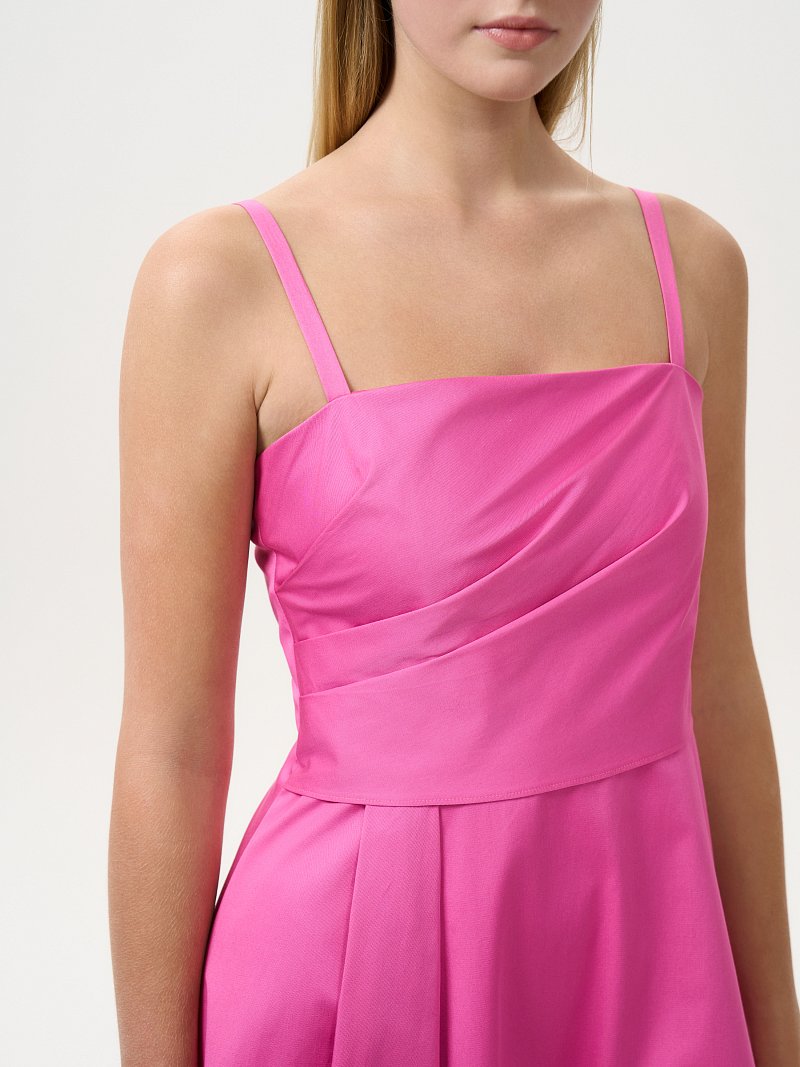 Сарафан с драпировками на лифе