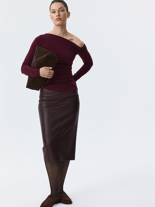 Юбка-карандаш из экокожи : фото №7