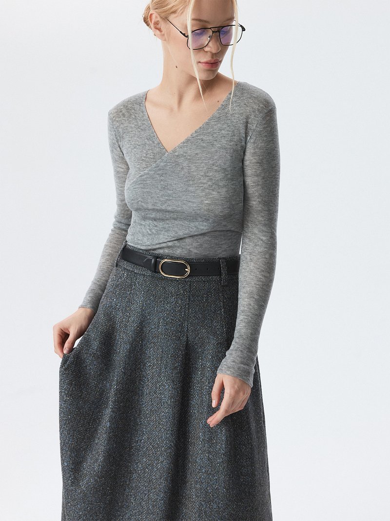 Юбка-миди из букле