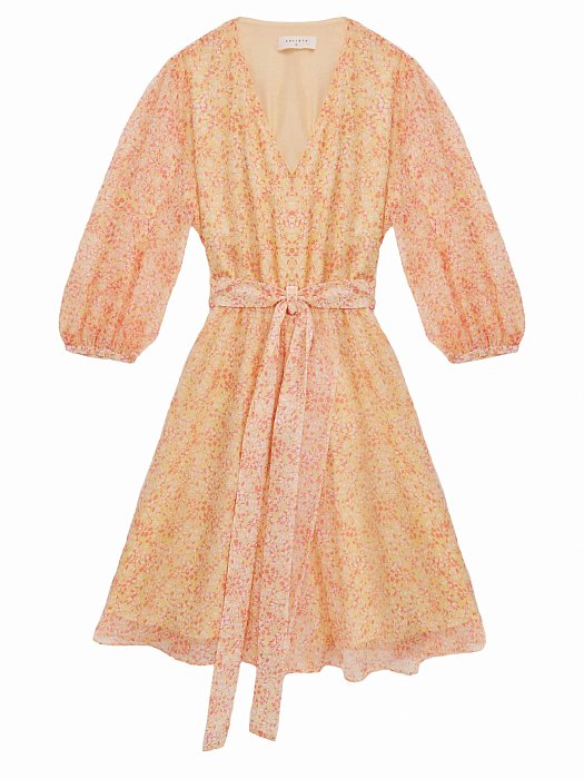 Цветочное платье с запахом: фото №7