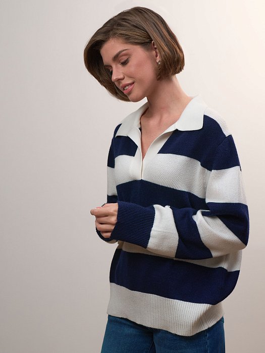 Джемпер с отложным воротником: фото №2