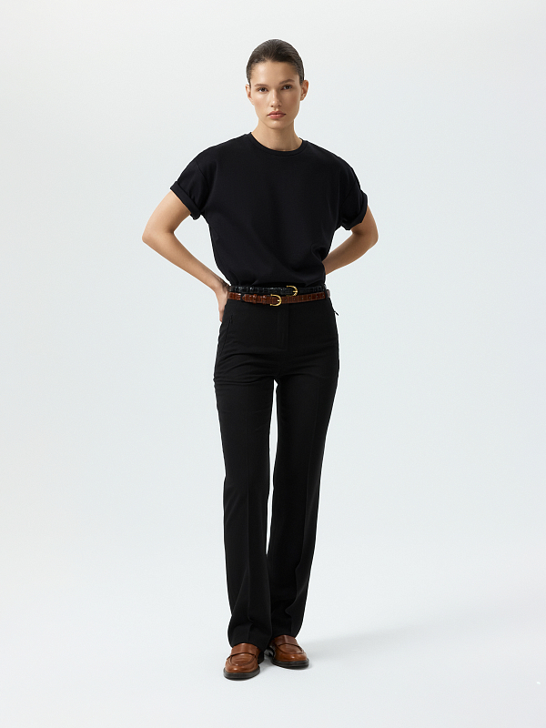 Зауженные брюки из лиоцелла