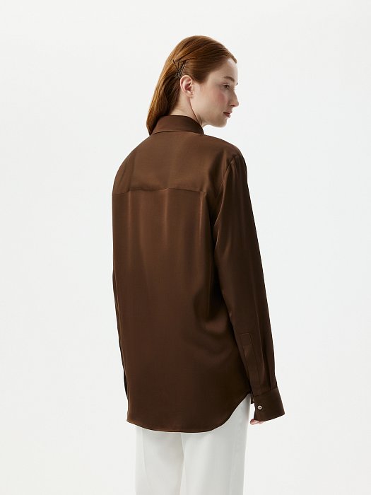 Атласная блуза : фото №6