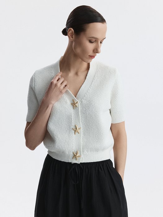 Кардиган с короткими рукавами: фото №5