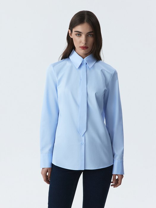 Рубашка со съемным галстуком: фото №3