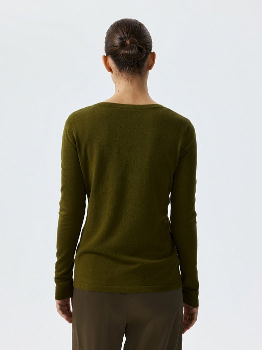 Лонгслив из вискозы и хлопка: фото №4
