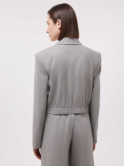 Укороченный жакет на кнопках: фото №4