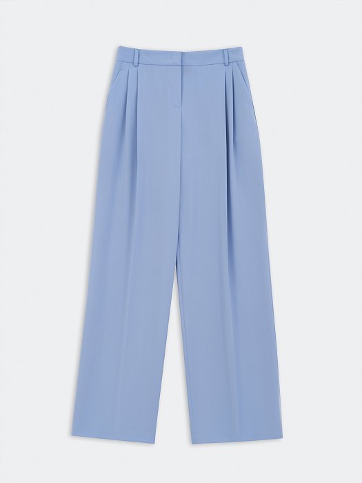 Широкие брюки с защипами: фото №6