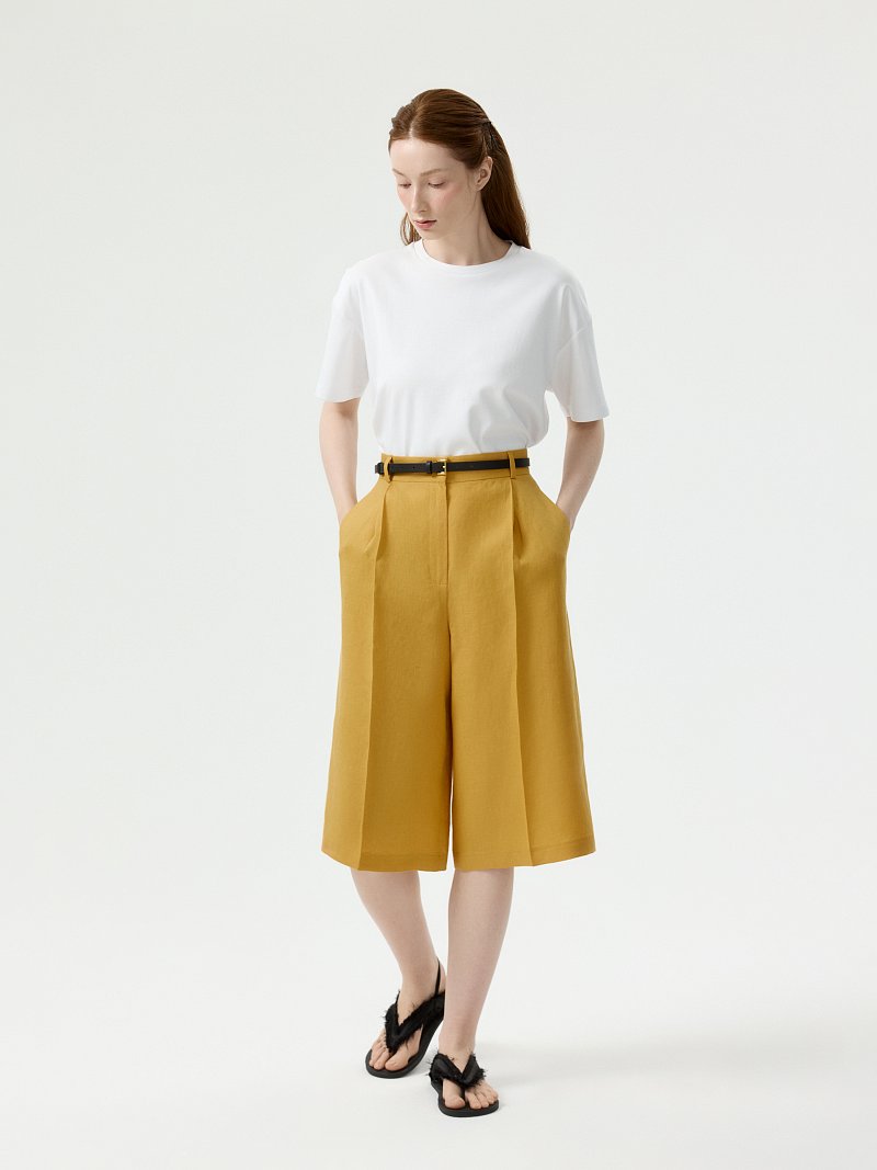 Бермуды из 100% льна