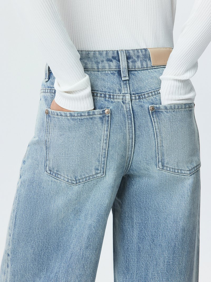 Джинсы широкого кроя