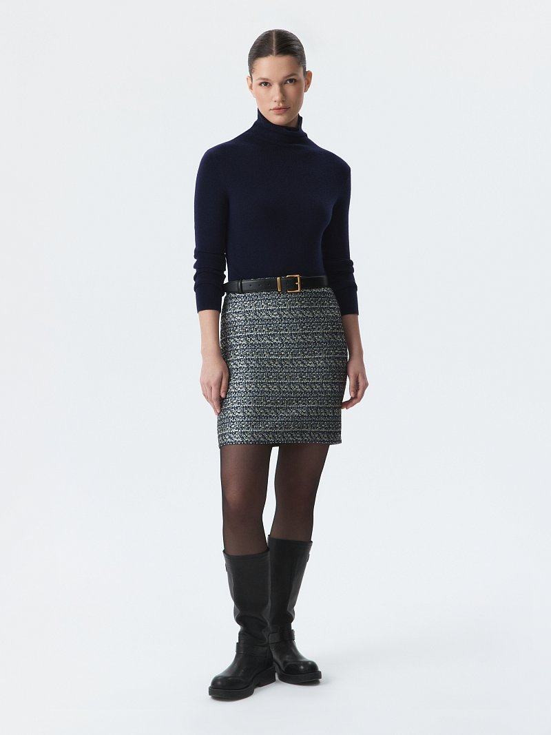 Мини-юбка из твида