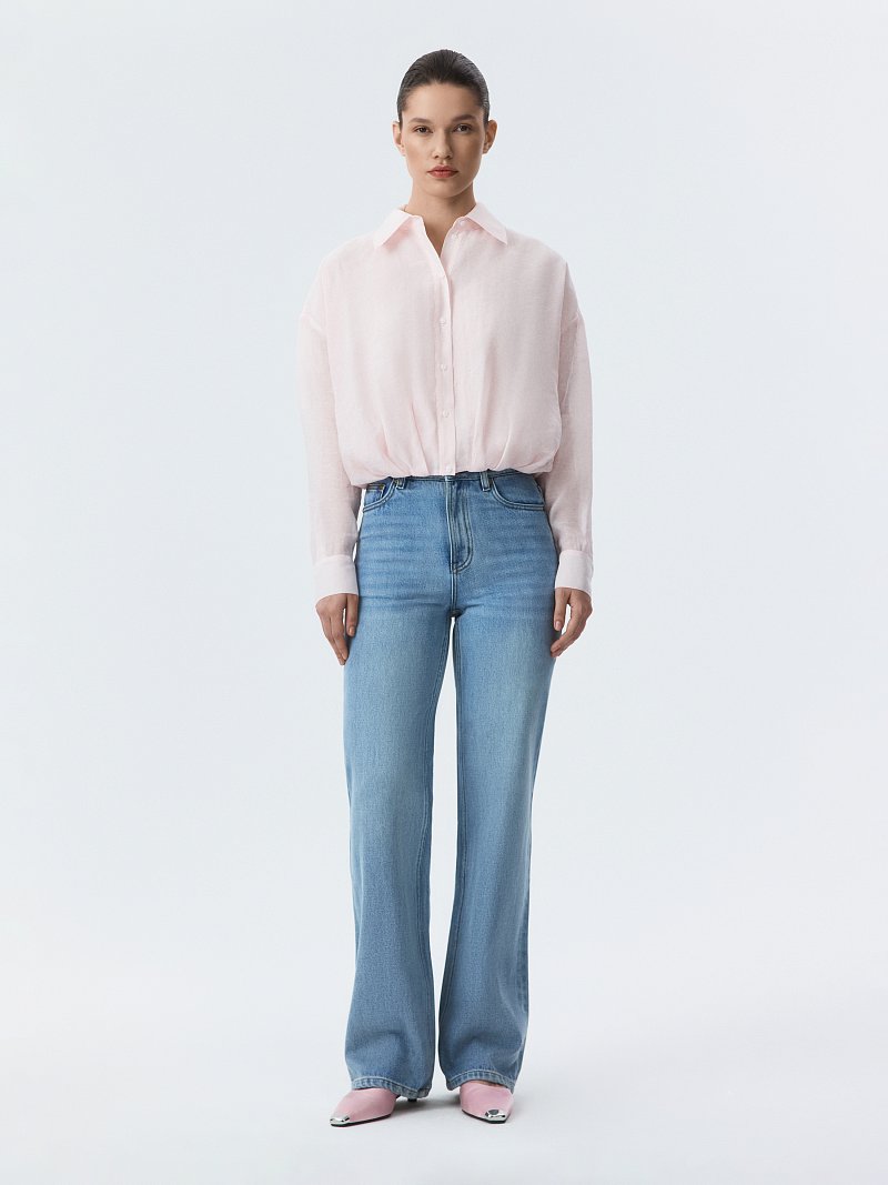 Укороченная блуза из лиоцелла