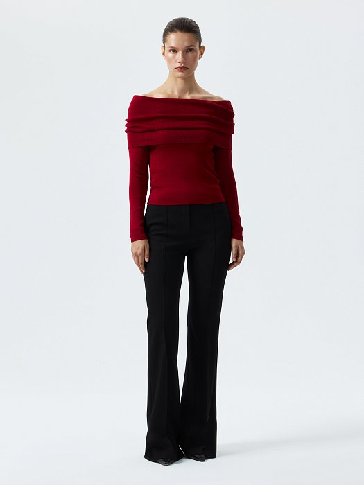 Лонгслив с открытыми плечами: фото №5