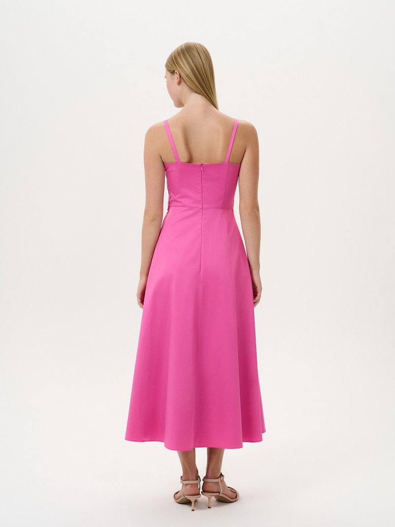 Сарафан с драпировками на лифе