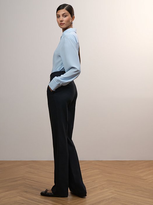 Брюки облегающего кроя со стрелками: фото №5