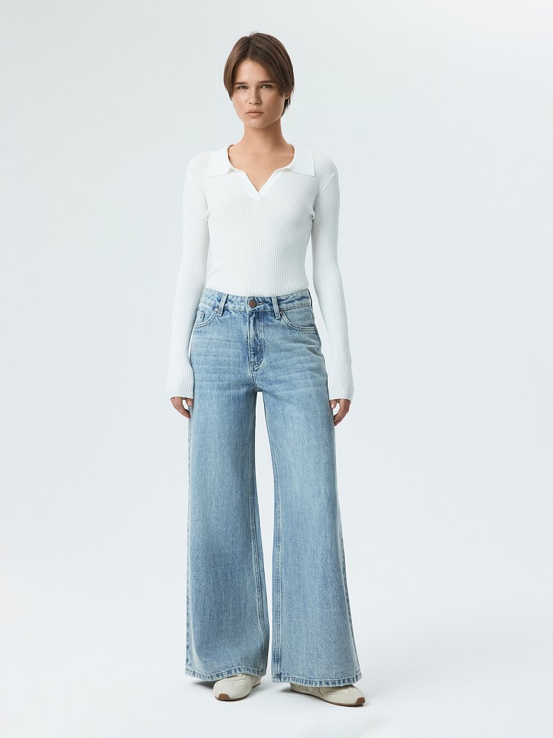 Джинсы широкого кроя