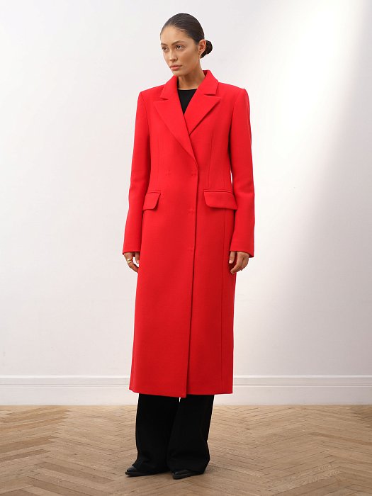 Пальто приталенное из шерсти: фото №2