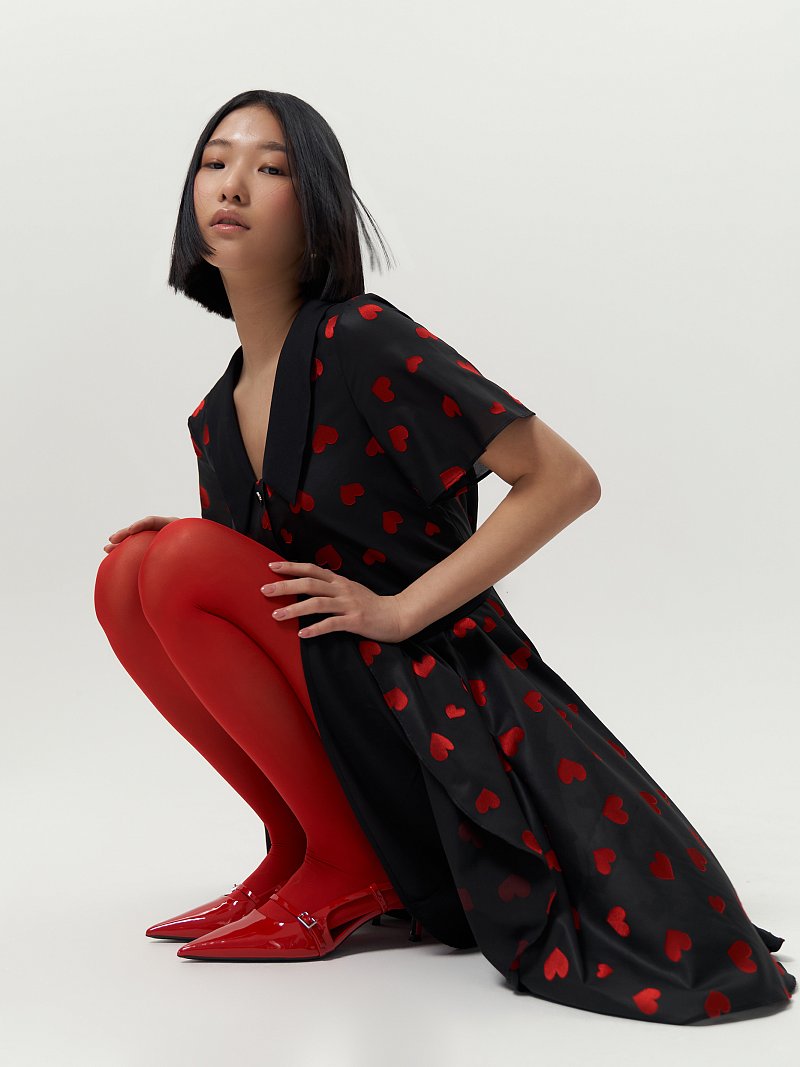 Платье с поясом