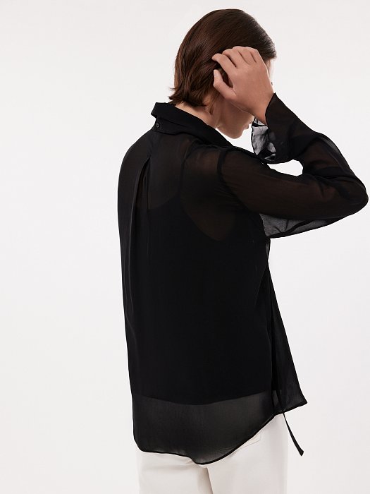 Блуза со съемным бантом: фото №3