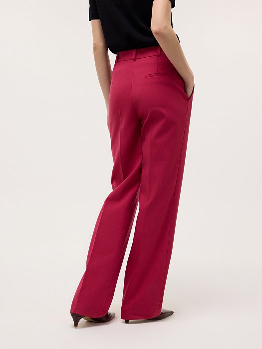 Классические брюки с высокой посадкой: фото №4