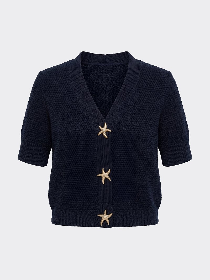 Кардиган с короткими рукавами