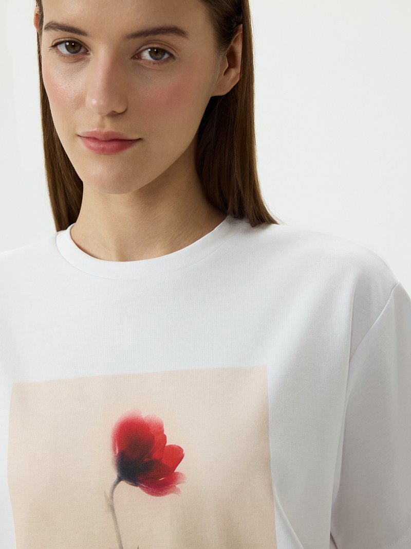 Футболка из 100% хлопка с фотопринтом