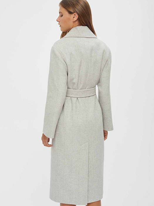 Пальто с узором в елочку: фото №5