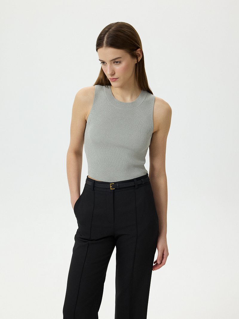 Укороченный топ из вискозы