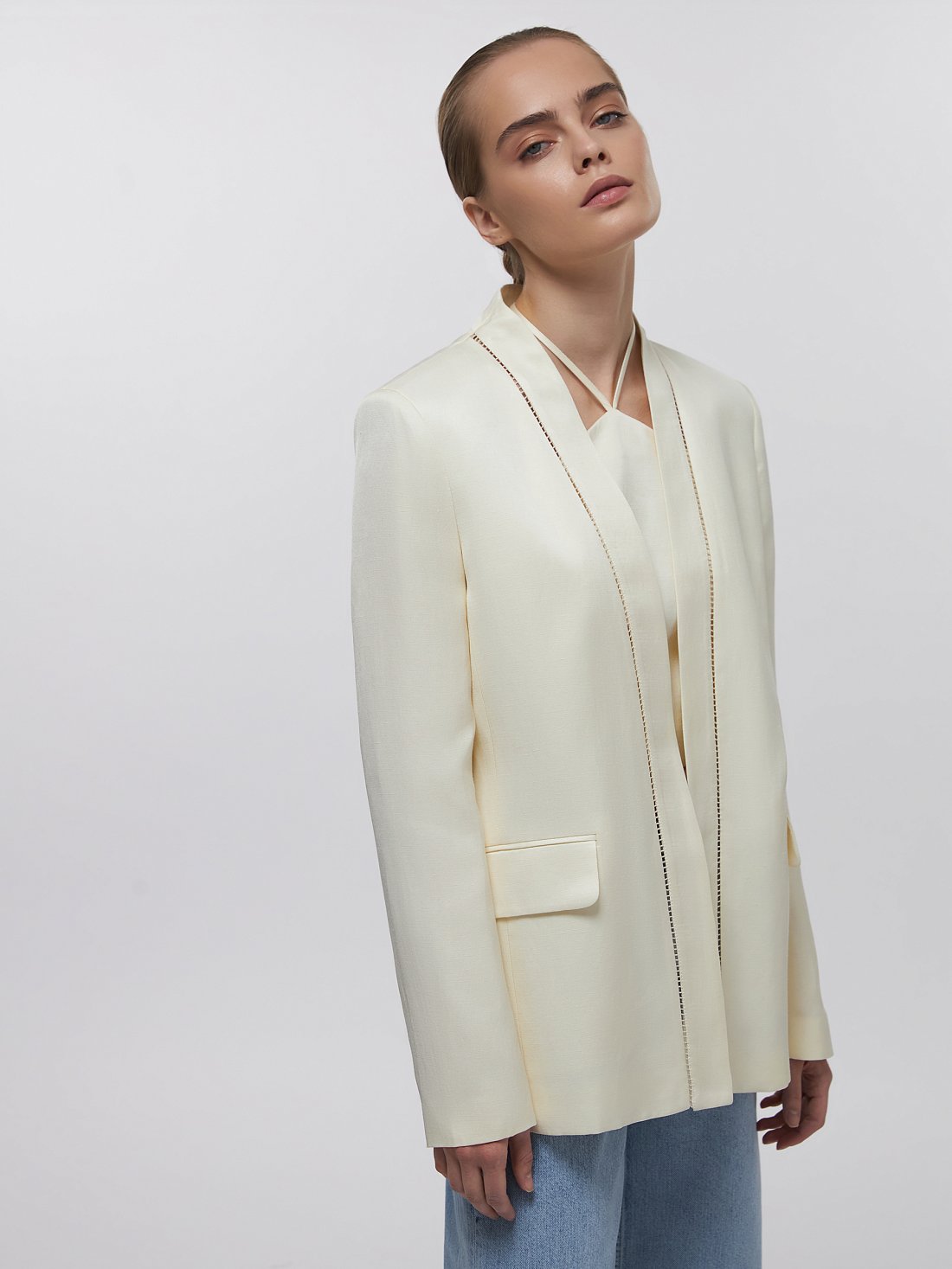 Жакет с декоративным кантом: фото №1