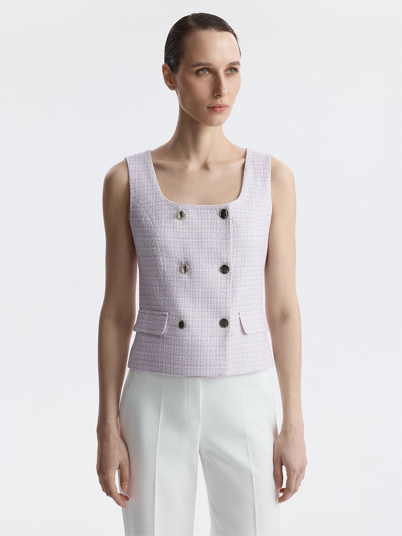 Жилет из твида