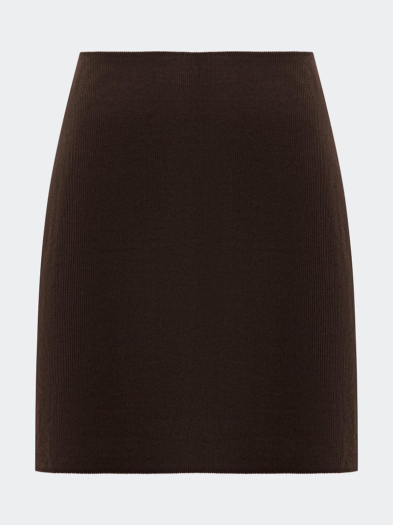 Вельветовая мини-юбка