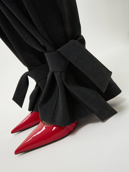 Брюки-карго из костюмной ткани: фото №5