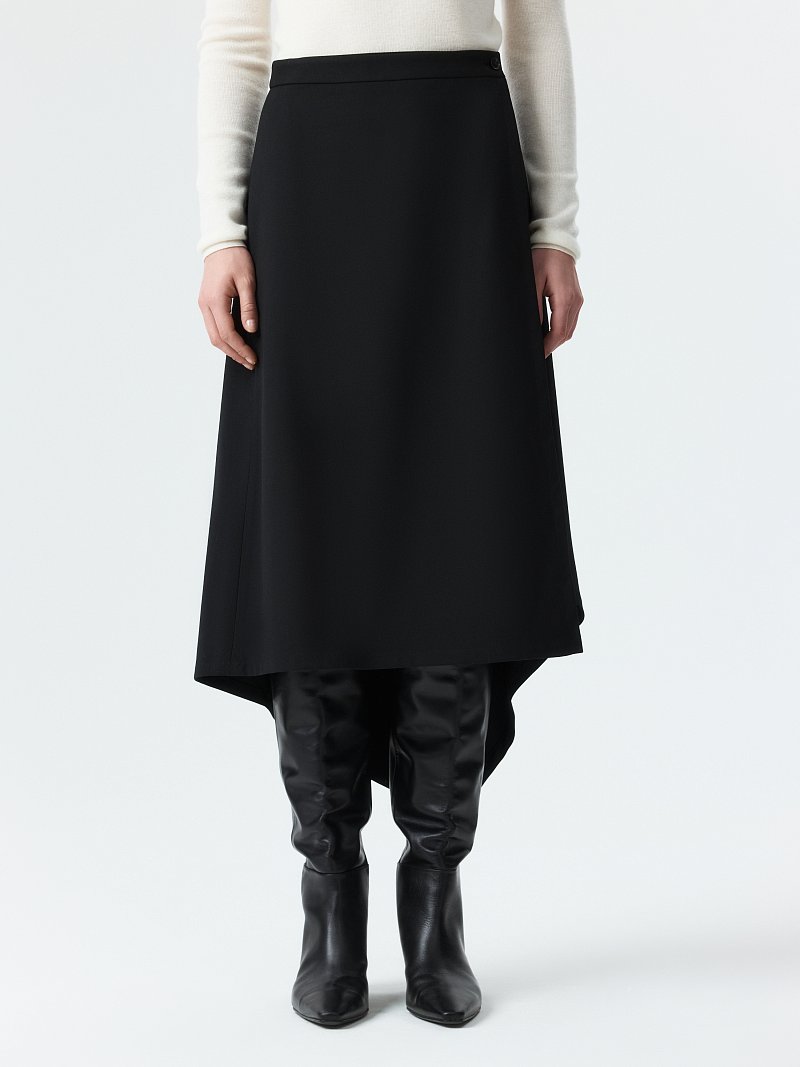 Асимметричная юбка на запах