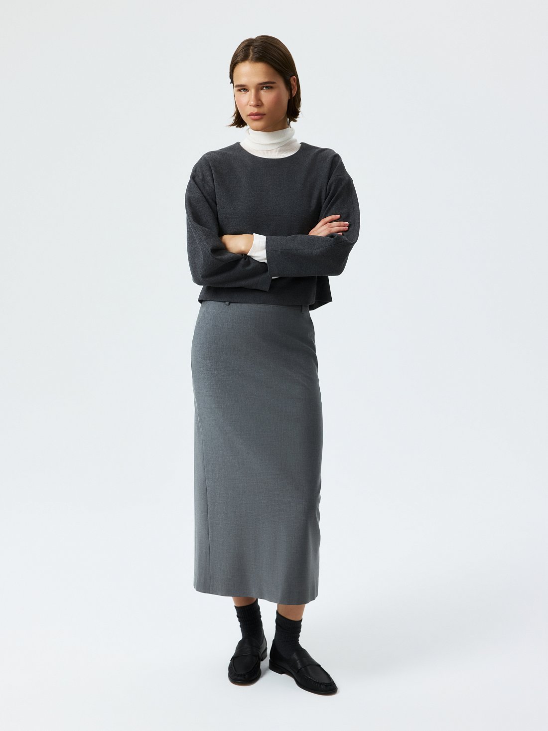 Прямая юбка-макси: фото №1