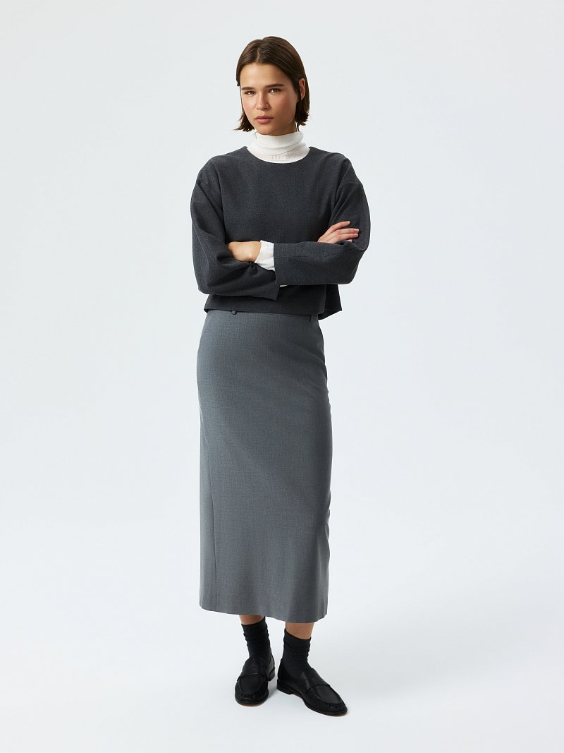 Прямая юбка-макси