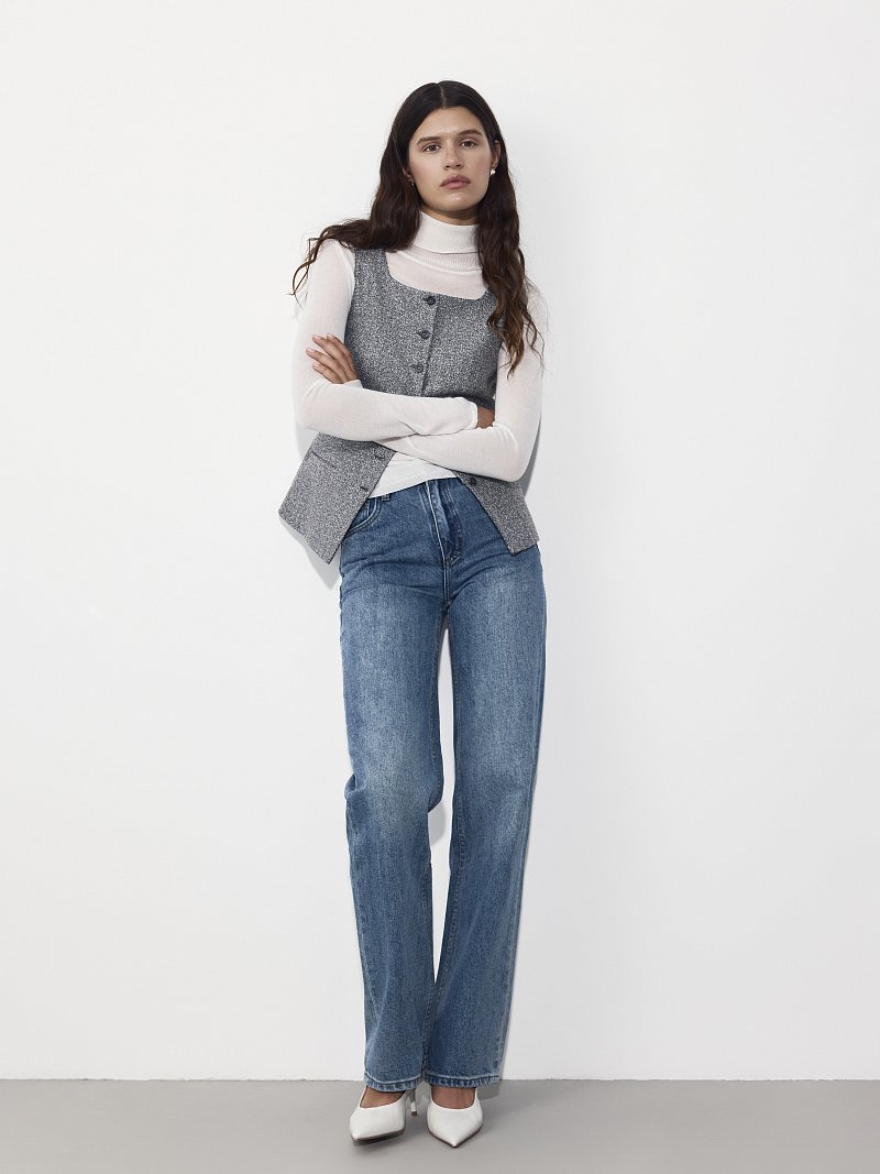 Джинсы прямого кроя