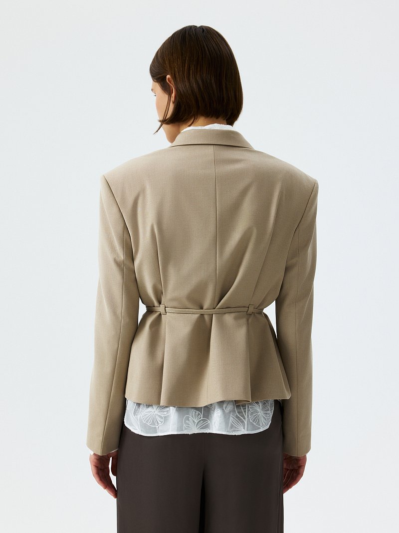 Жакет из переработанного материала с шерстью