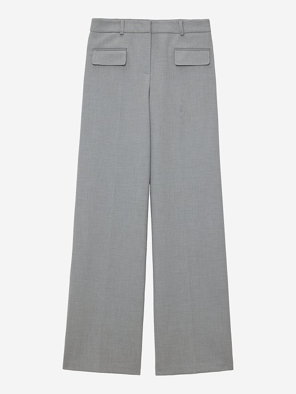 Прямые брюки с клапанами