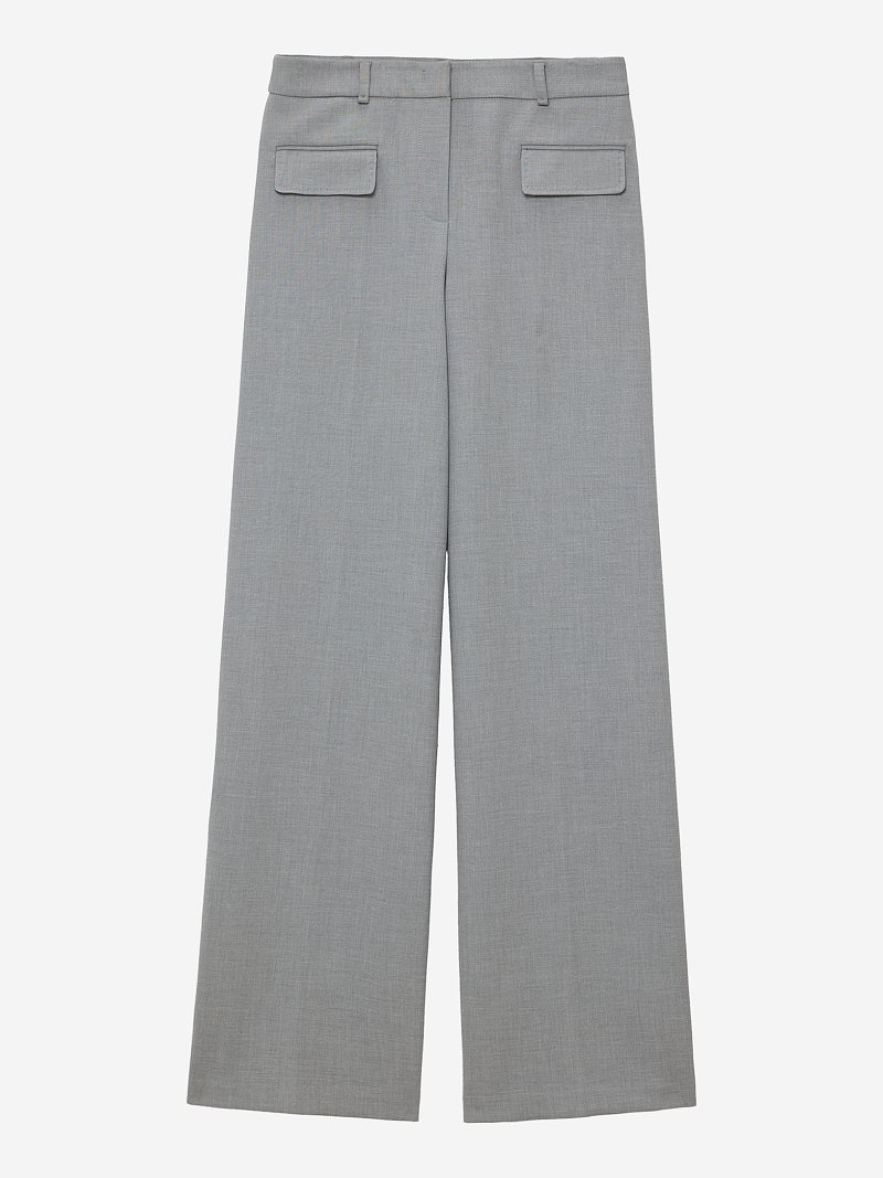 Прямые брюки с клапанами