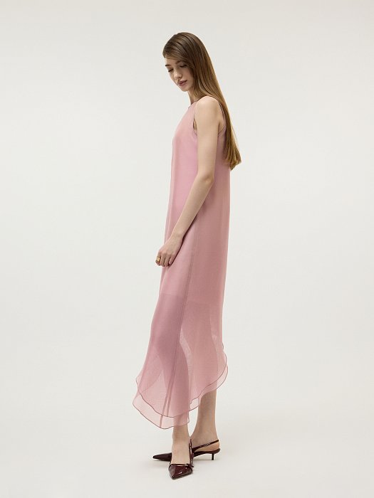 Асимметричное платье из органзы: фото №3