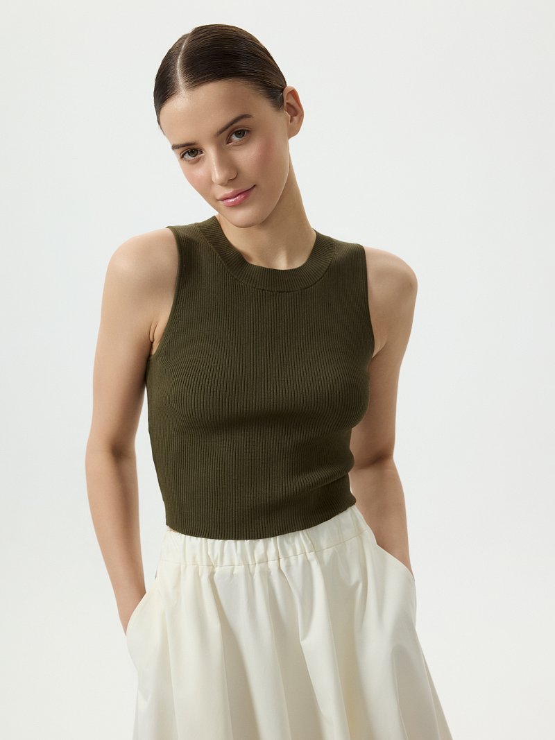 Укороченный топ из вискозы