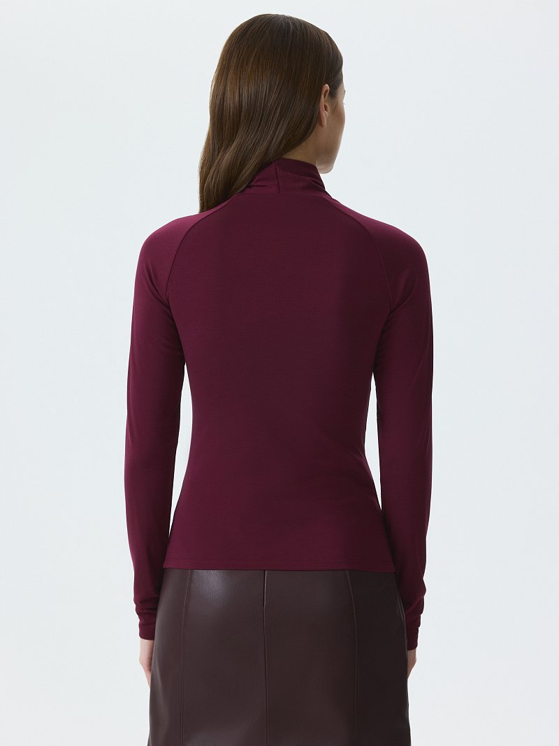 Лонгслив с горловиной на запах