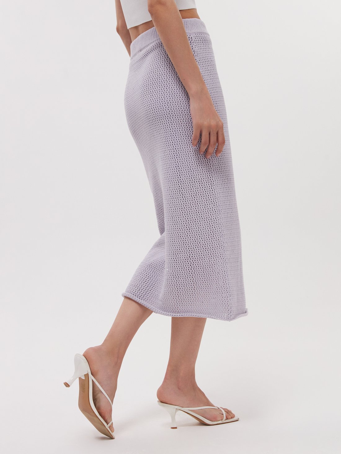 Вязаная юбка с пайетками: фото №1