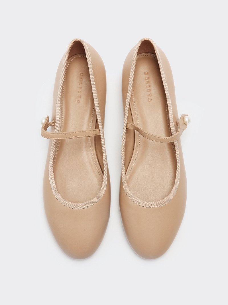 Балетки из натуральной кожи