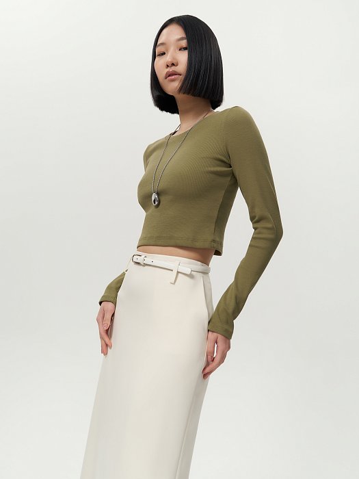 Укороченный лонгслив из хлопка : фото №3