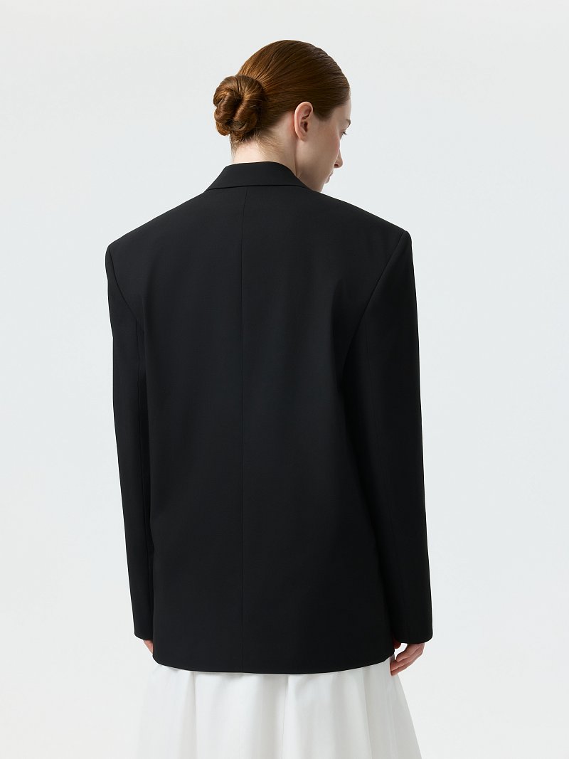 Однобортный жакет оверсайз