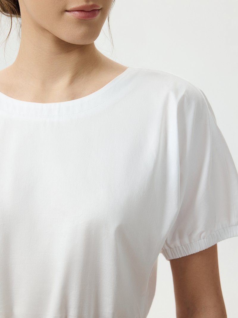 Хлопковый костюм с юбкой