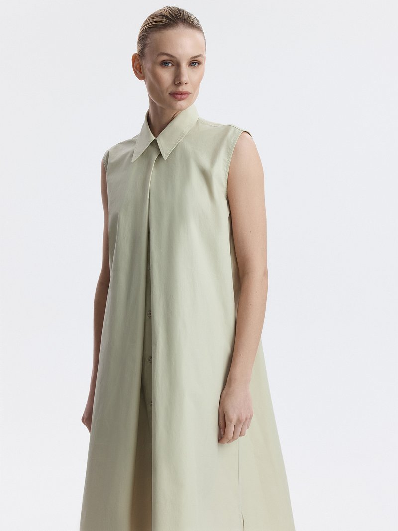 Платье-миди из 100% хлопка