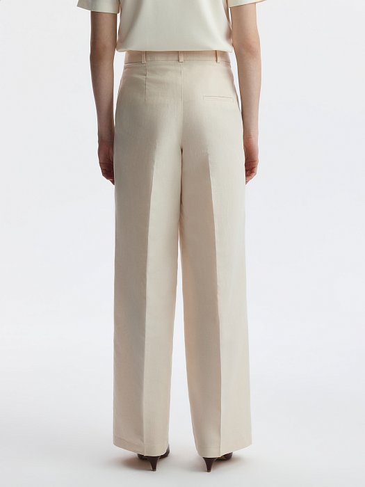 Брюки из хлопка и льна: фото №5