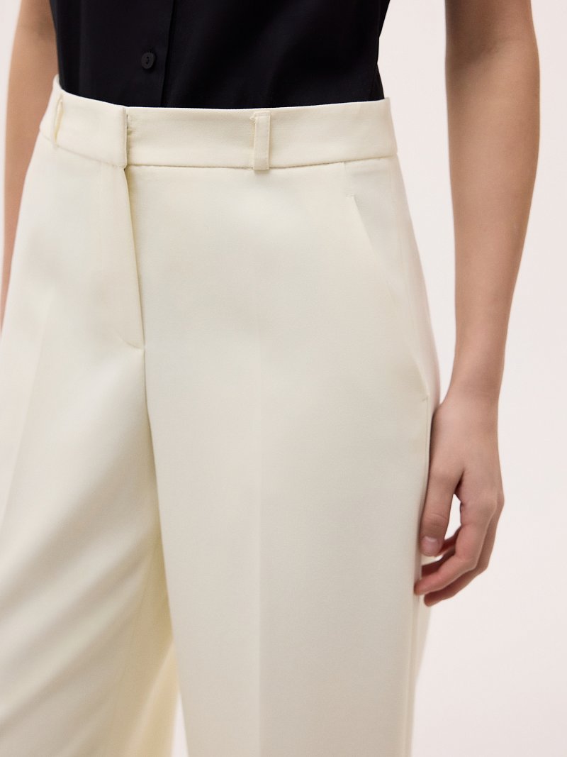 Широкие брюки с высокой посадкой